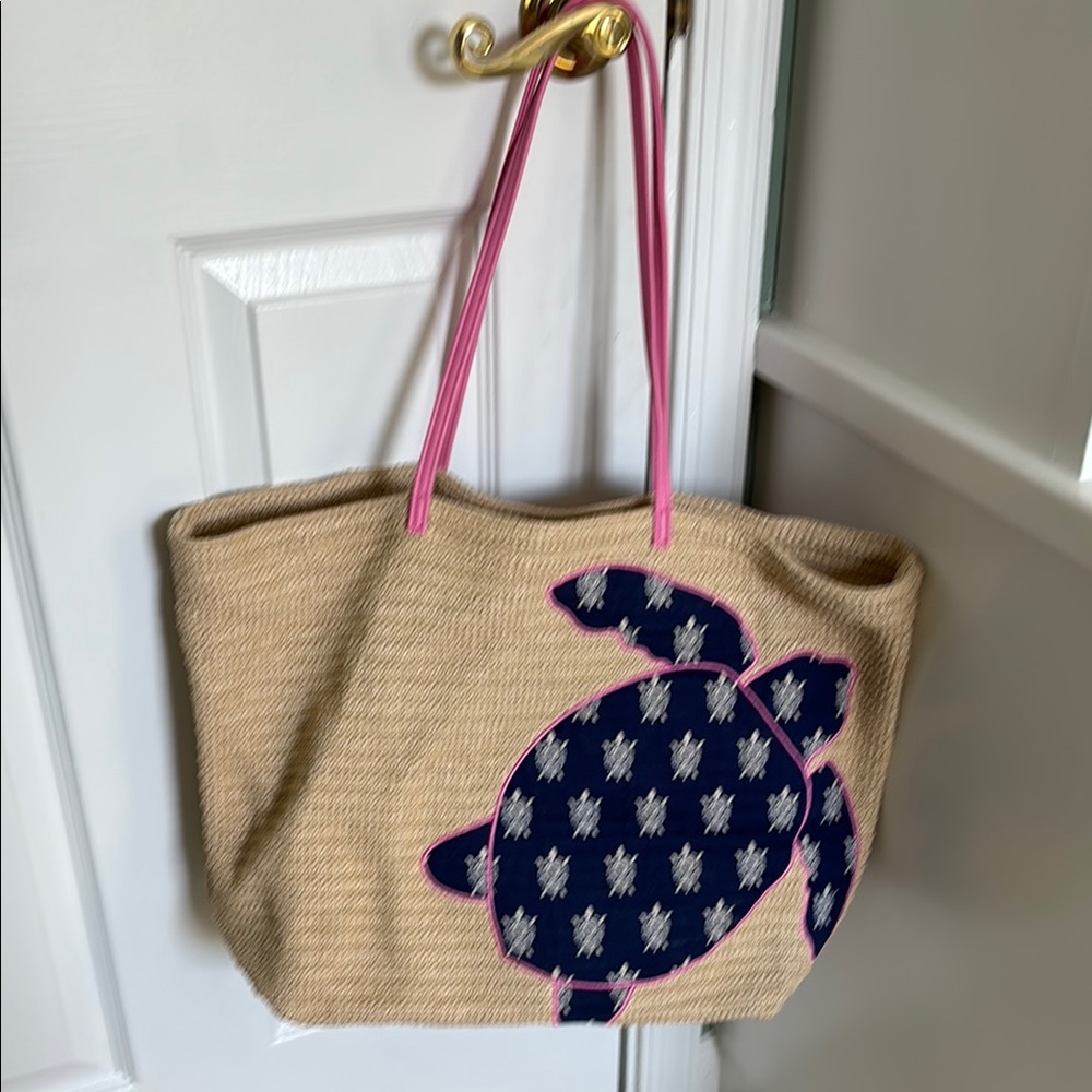 Vera Bradley Tan and Pink Totes with Classic Design